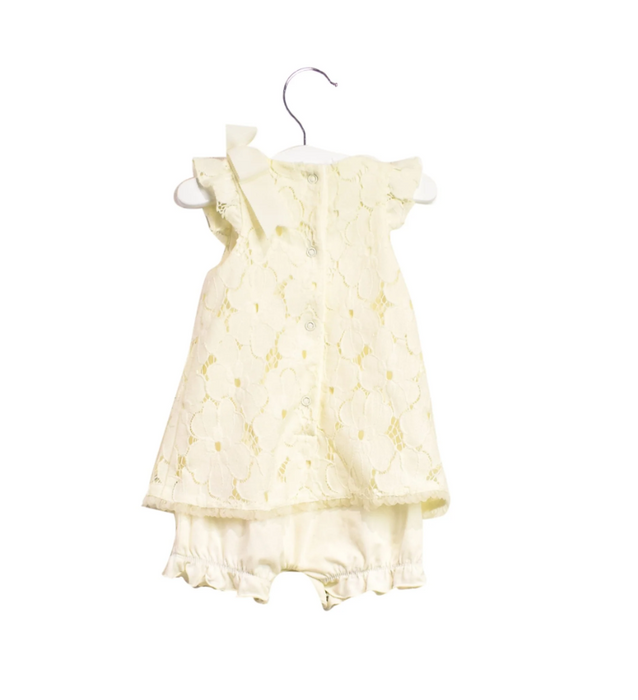 A White Rompers from Nicholas & Bears in size 6-12M for girl. (Back View)