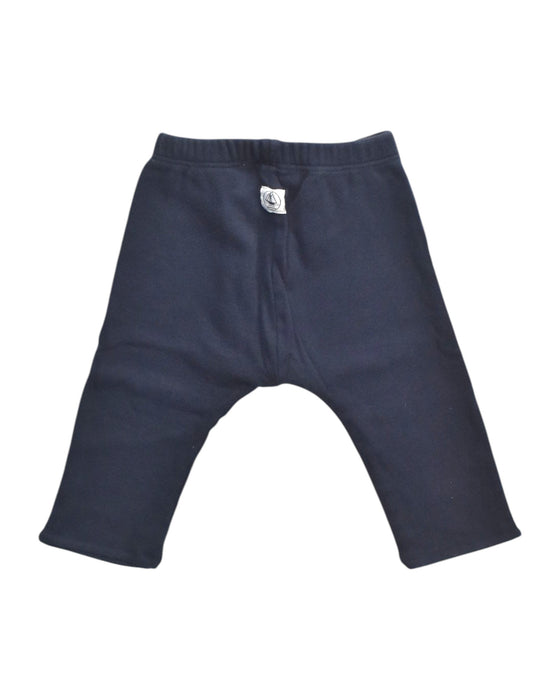 A Navy Sweatpants from Petit Bateau in size 6-12M for girl. (Back View)