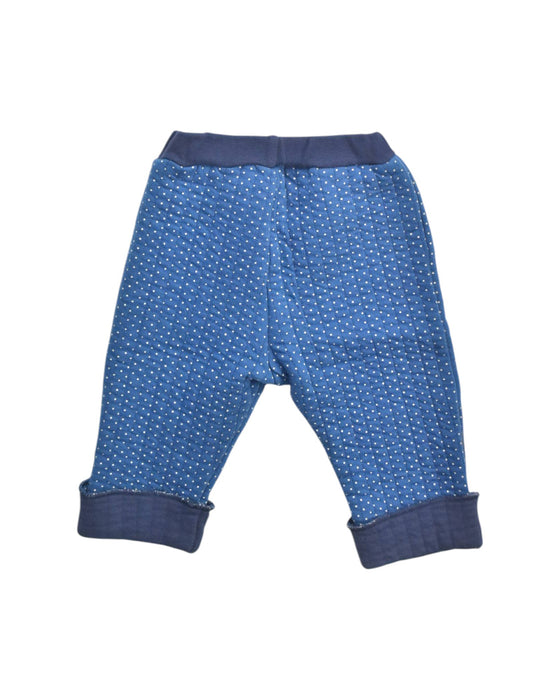 A Blue Casual Pants from Petit Bateau in size 6-12M for girl. (Back View)