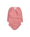 A Red Long Sleeve Bodysuits from Petit Bateau in size 6-12M for neutral. (Front View)