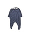A Navy Onesies from Petit Bateau in size 18-24M for boy. (Front View)