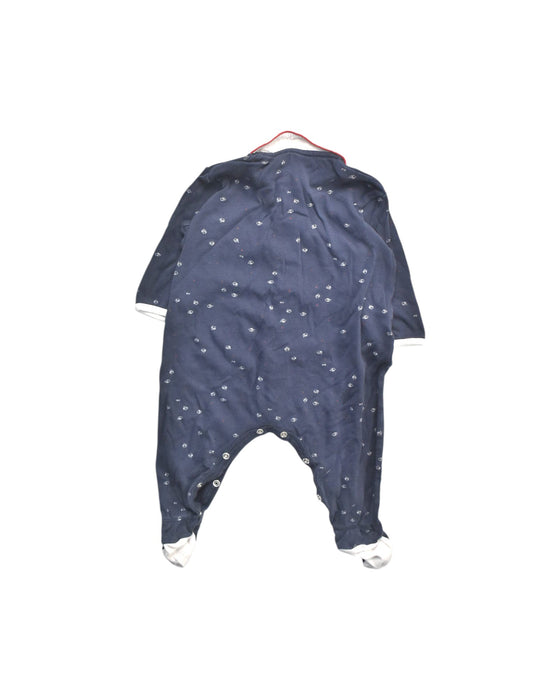 A Navy Onesies from Petit Bateau in size 18-24M for boy. (Back View)