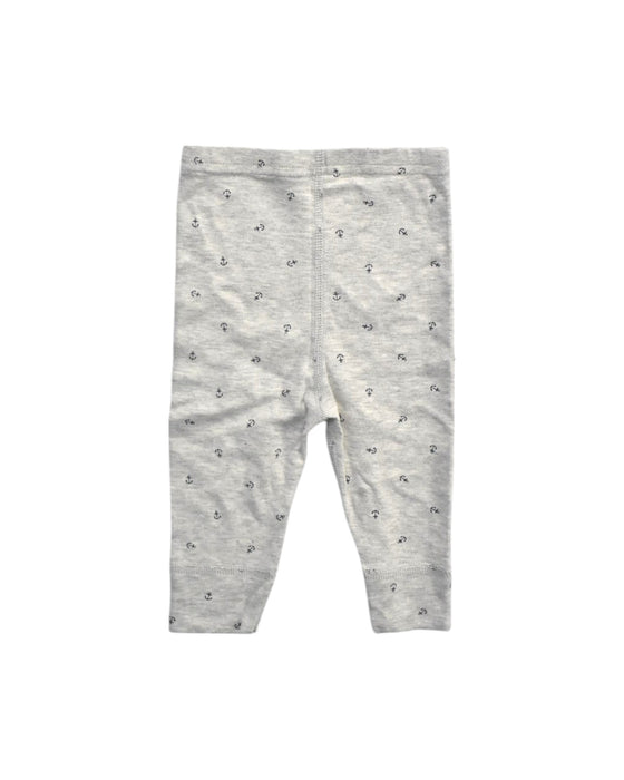 A Grey Leggings from Petit Bateau in size 6-12M for girl. (Back View)
