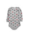 A Grey Long Sleeve Bodysuits from Petit Bateau in size 12-18M for boy. (Front View)