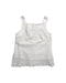 A White Sleeveless Tops from Gingersnaps in size 10Y for girl. (Front View)