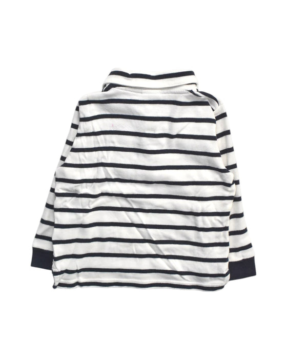 A White Long Sleeve Polos from Petit Bateau in size 12-18M for boy. (Back View)