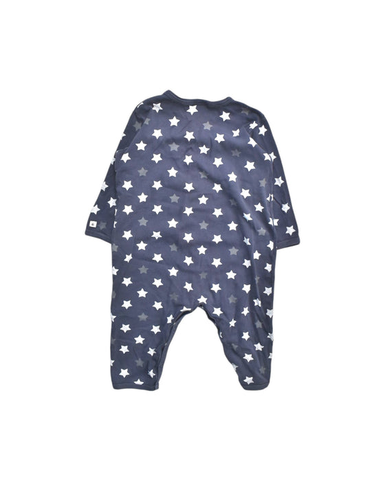 A Navy Onesies from Petit Bateau in size 18-24M for boy. (Back View)