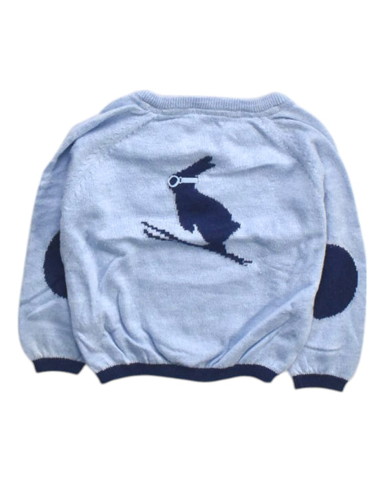 A Blue Long Sleeve Tops from Chateau de Sable in size 18-24M for boy. (Back View)