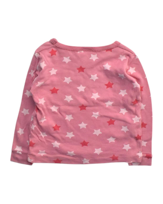 A Pink Long Sleeve Tops from Petit Bateau in size 3T for girl. (Back View)