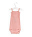 A Pink Sleeveless Bodysuits from Nature Baby in size 6-12M for girl. (Back View)