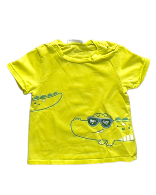 A Yellow Short Sleeve T Shirts from Mayoral in size 6-12M for neutral. (Front View)