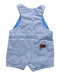 A Blue Overall Shorts from Purebaby in size 6-12M for neutral. (Back View)