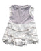 A White Sleeveless Rompers from Chateau de Sable in size 3-6M for neutral. (Front View)