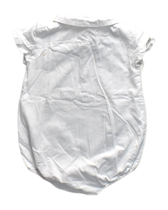 A White Short Sleeve Rompers from Chateau de Sable in size 12-18M for neutral. (Back View)