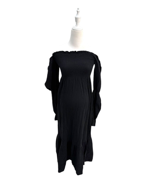 A Black Long Sleeve Dresses from Nothing Fits But in size Maternity-M for maternity. (Front View)