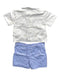 A White Shorts Sets from Rachel Riley in size 6-12M for neutral. (Back View)