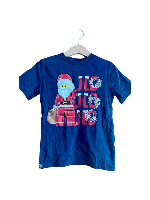A Blue Short Sleeve T Shirts from LEGO in size 5T for boy. (Front View)