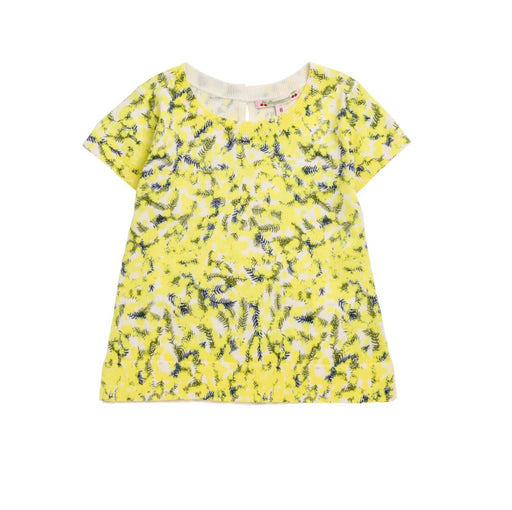 A Yellow Knit Sweaters from Bonpoint in size 10Y for girl. (Front View)