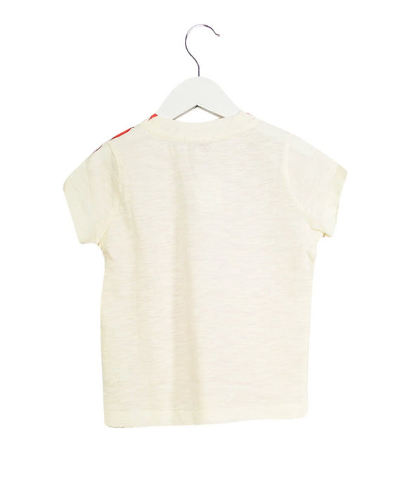 A Red Short Sleeve T Shirts from Bonpoint in size 4T for girl. (Back View)