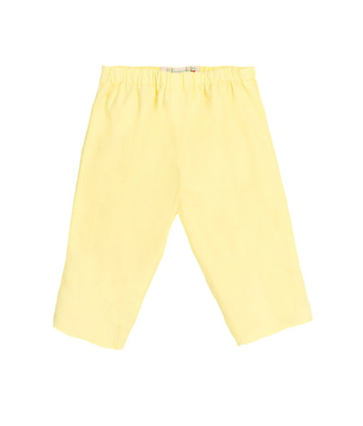 A Yellow Casual Pants from Bonpoint in size 3-6M for girl. (Front View)