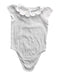A White Short Sleeve Bodysuits from Jacadi in size 12-18M for girl. (Front View)