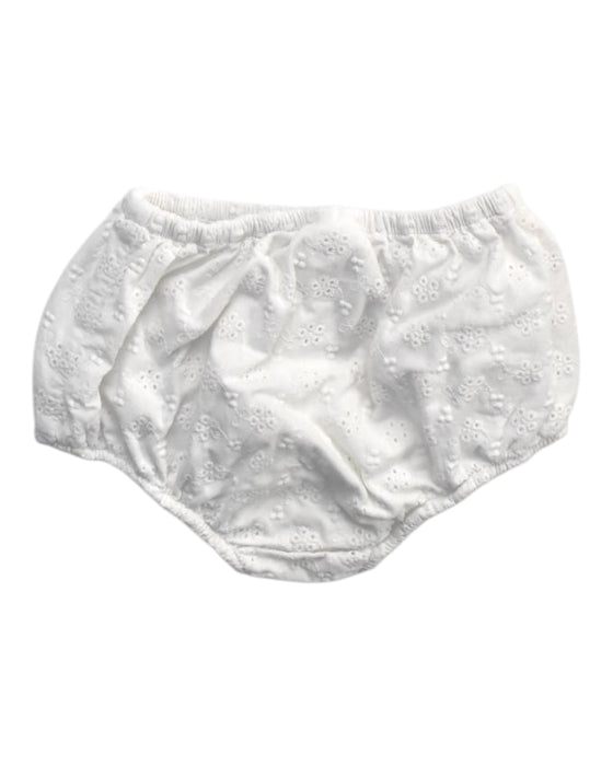 A White Bloomers from Petit Bateau in size 12-18M for girl. (Back View)