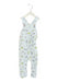 A Blue Long Overalls from Petit Bateau in size 12-18M for girl. (Front View)