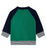 A Green Sweatshirts from Petit Bateau in size 3T for boy. (Back View)