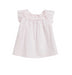A Pink Short Sleeve Tops from Bonpoint in size 3T for girl. (Front View)