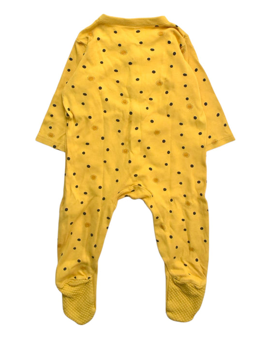 A Yellow Onesies from Mothercare in size 6-12M for boy. (Back View)