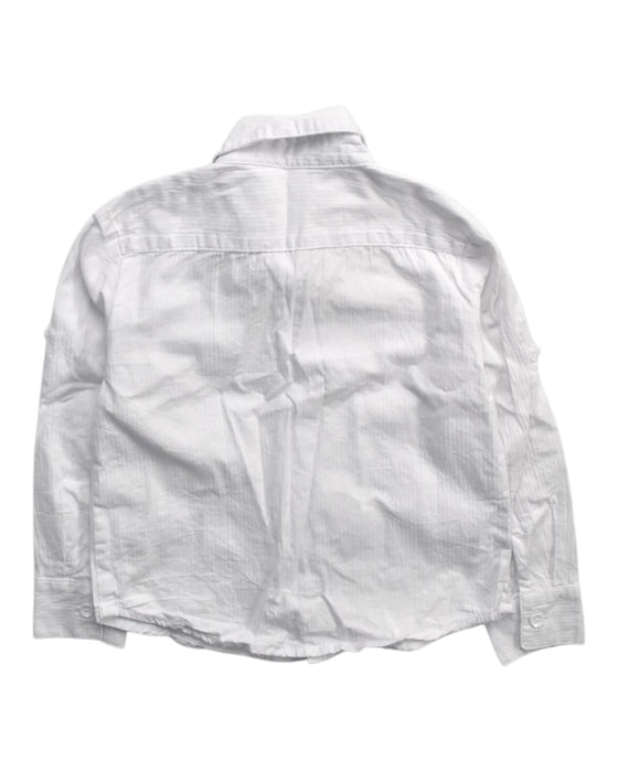 A White Long Sleeve Shirts from bloomB in size 18-24M for boy. (Back View)