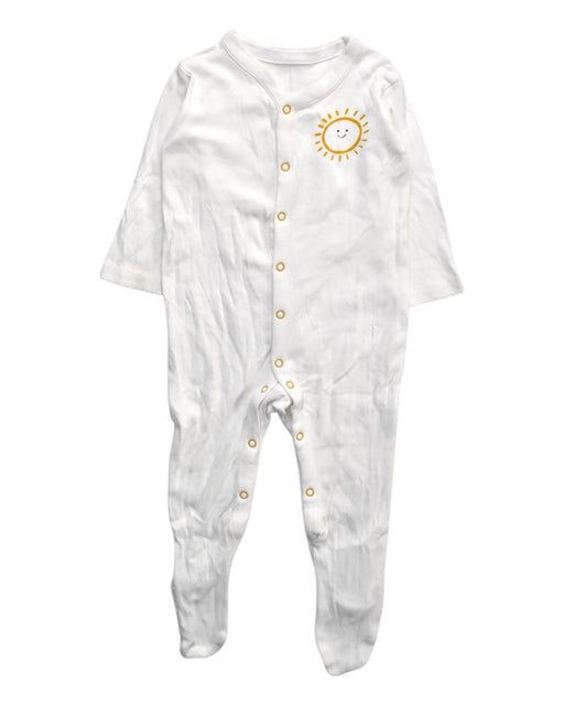 A White Onesies from Mothercare in size 6-12M for boy. (Front View)