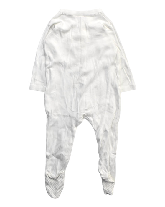 A White Onesies from Mothercare in size 6-12M for boy. (Back View)