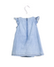 A Blue Sleeveless Dresses from Burberry in size 0-3M for girl. (Back View)