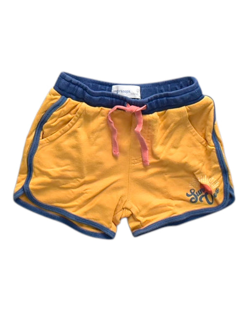 A Yellow Shorts from Gingersnaps in size 6-12M for neutral. (Front View)