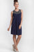 A Blue Sleeveless Dresses from Mothers en Vogue in size S for maternity. (Front View)