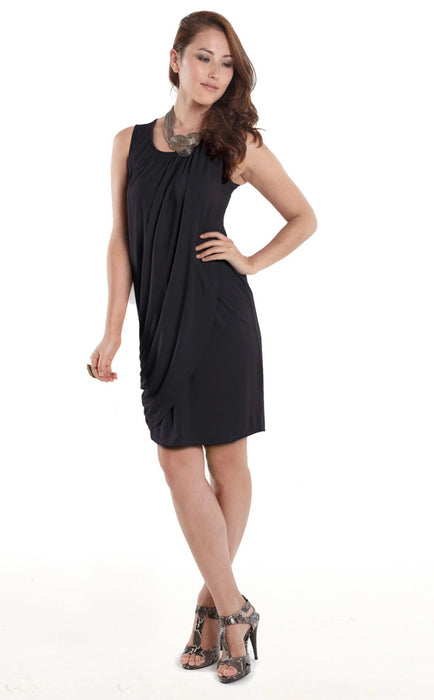 A Black Sleeveless Dresses from Mothers en Vogue in size M for maternity. (Front View)