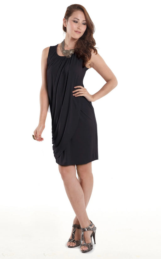 A Black Sleeveless Dresses from Mothers en Vogue in size M for maternity. (Front View)