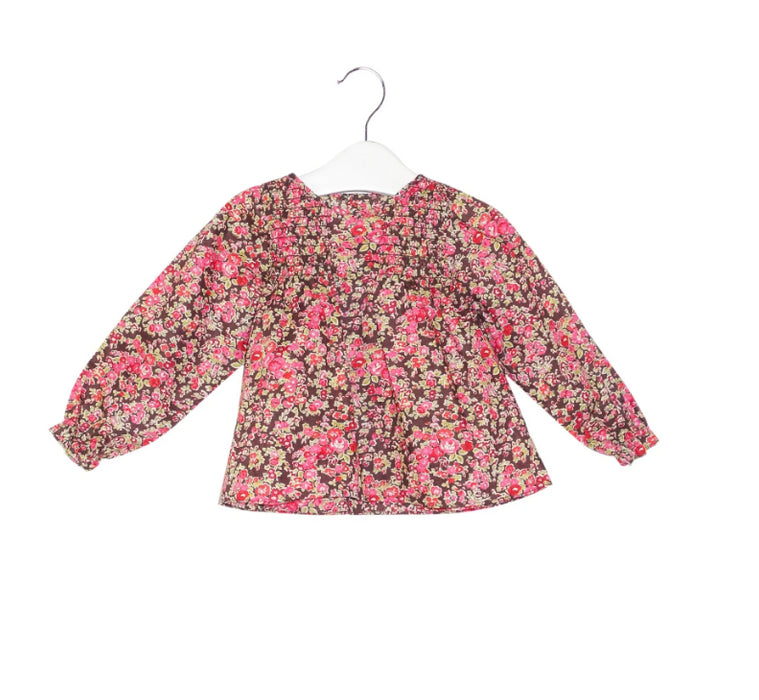 A Multicolour Long Sleeve Tops from Jacadi in size 6-12M for girl. (Front View)