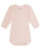 A Pink Bodysuits from Petit Bateau in size 0-3M for girl. (Back View)
