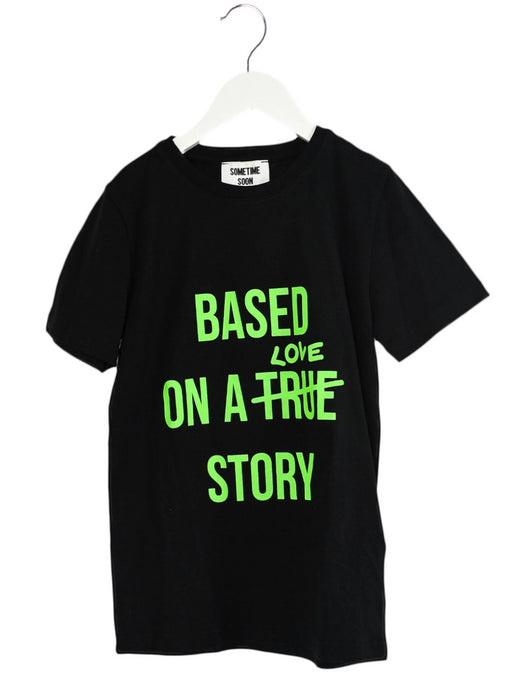 A Black Short Sleeve T Shirts from Sometime Soon in size 8Y for neutral. (Front View)