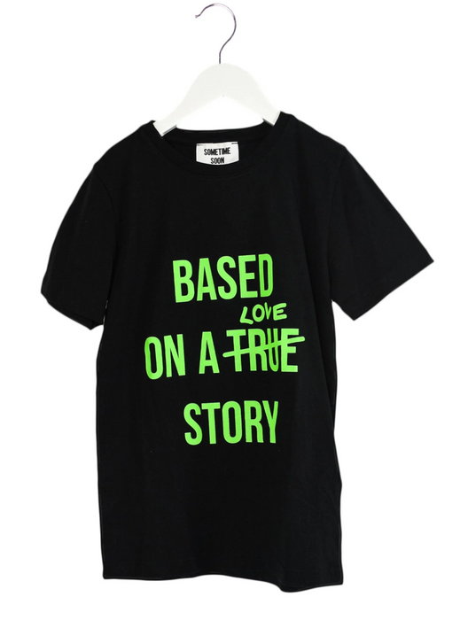 A Black Short Sleeve T Shirts from Sometime Soon in size 8Y for neutral. (Front View)