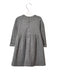 A Grey Long Sleeve Dresses from Il Gufo in size 6-12M for girl. (Back View)