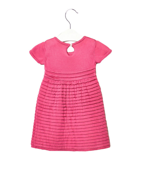 A Pink Short Sleeve Dresses from Dior in size 6-12M for girl. (Back View)