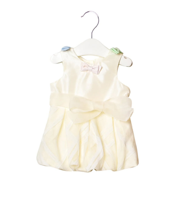 A Beige Sleeveless Dresses from Nicholas & Bears in size 3-6M for girl. (Front View)