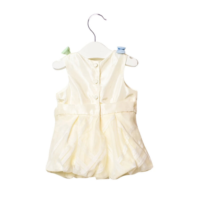 A Beige Sleeveless Dresses from Nicholas & Bears in size 3-6M for girl. (Back View)