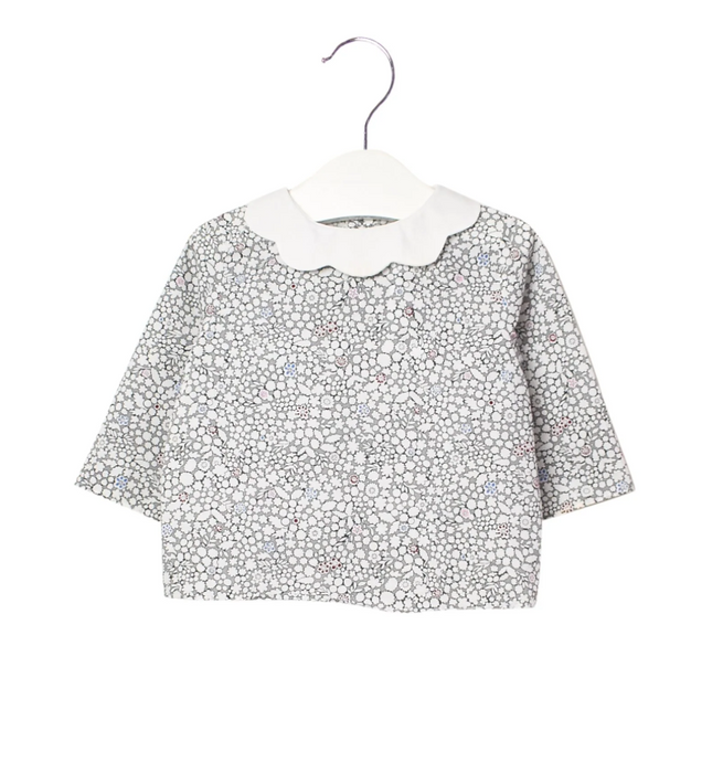 A Multicolour Long Sleeve Tops from Jacadi in size 3-6M for girl. (Front View)