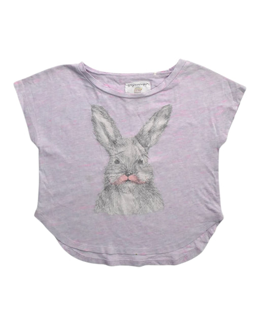 A Pink Short Sleeve T Shirts from Bonpoint in size 6T for girl. (Front View)