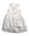 A Ivory Sleeveless Dresses from bloomB in size 7Y for girl. (Back View)