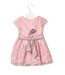 A Pink Short Sleeve Dresses from Harrods in size 6-12M for girl. (Back View)